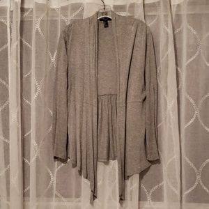 Asymmetric long sleeve cardigan
